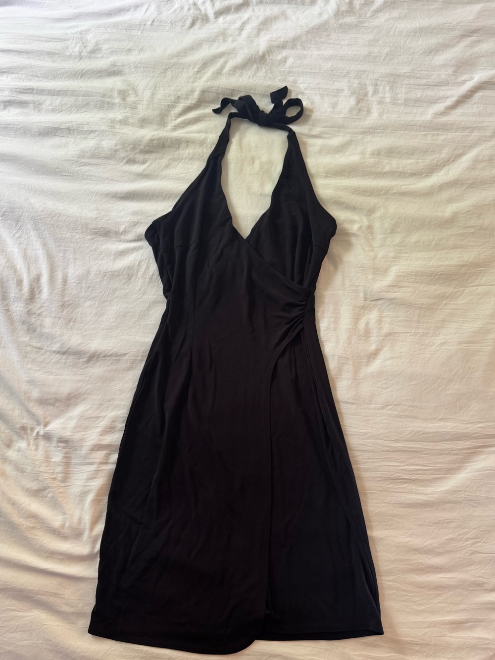 Express Black Halter Mini Dress